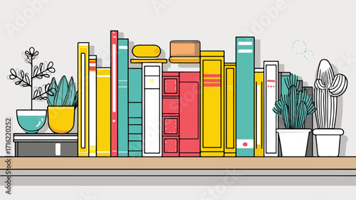 Modern Style Isolated Vector Illustration of Book