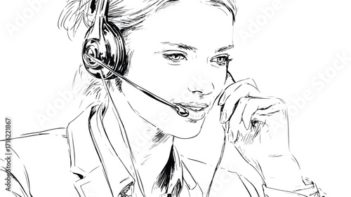 Efficient Professional Customer Service Support at Call Center for Business Communication