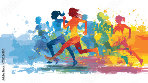 Dynamic Sports Background Vector for Sports Day Events