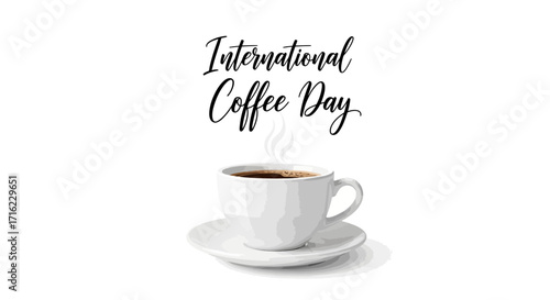 Celebrate International Coffee Day with a steaming cup, a warm invitation to savor the moment
