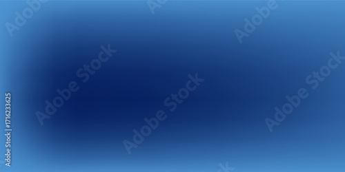 Abstract dark blue gradient background. Dark scene with curved waves of smoke or fog reflecting soft light, Black drop cool feeling of cold and cool underwater water.