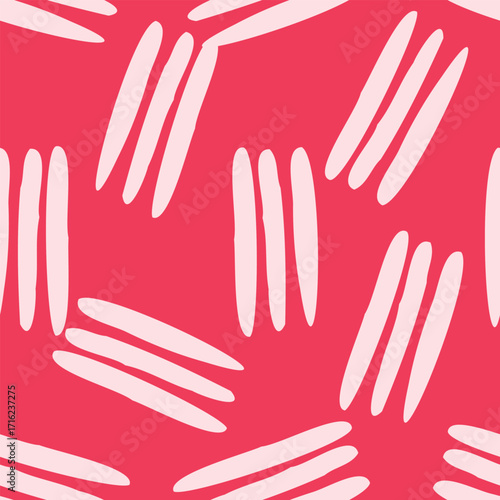 Seamless abstract pink brush stroke pattern