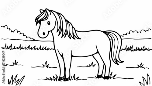 sketch of horse