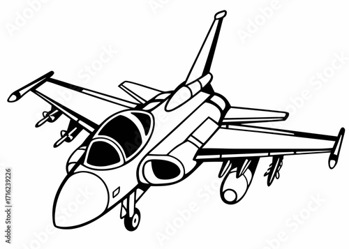 vector illustration of a plane