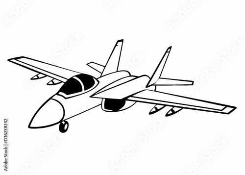 airplane isolated on white background