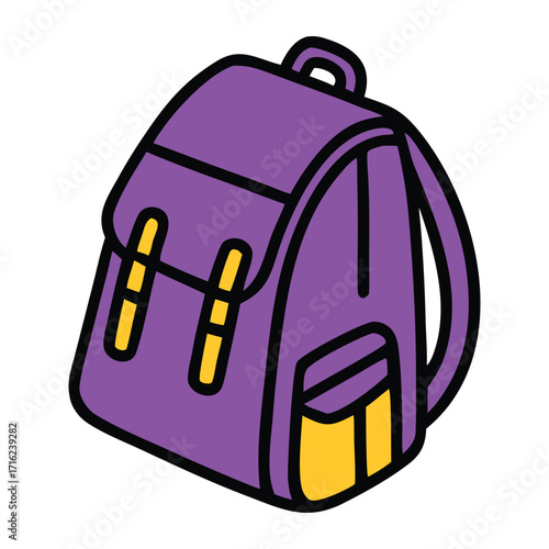 Babies school beg vector illustration