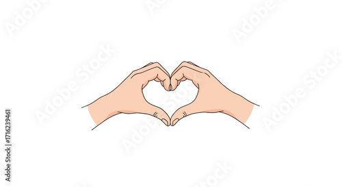 Creating a heartfelt gesture with your hands to express love and connection.