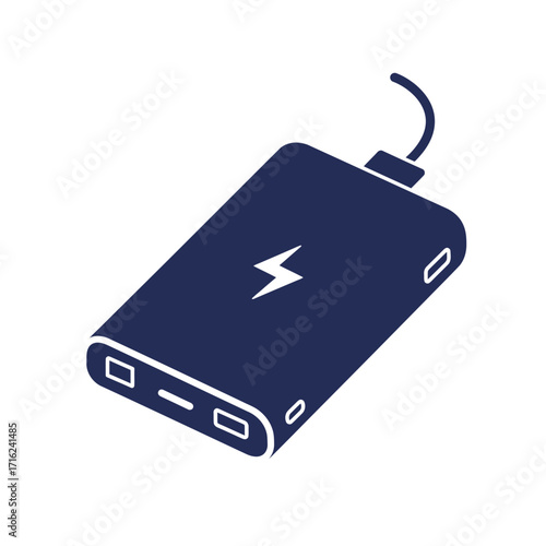 Portable power bank for charging devices in modern design  