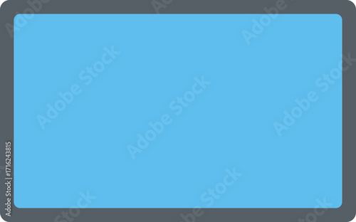 Modern Flat Style Electronic Tablet Device Screen Display Mockup