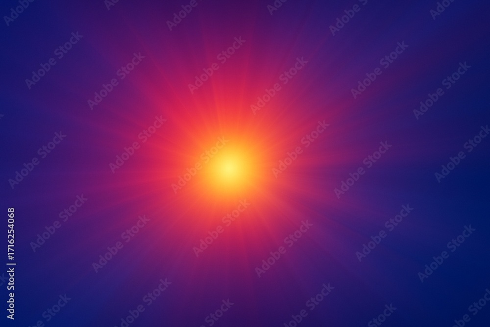 Obraz premium Abstract Radiant Burst Gradient Background in Warm and Cool Colors