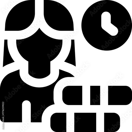 academic glyph icon. Strong and solid vector icon for websites, mobile interfaces, presentations, and visual branding. High quality and easy to edit.