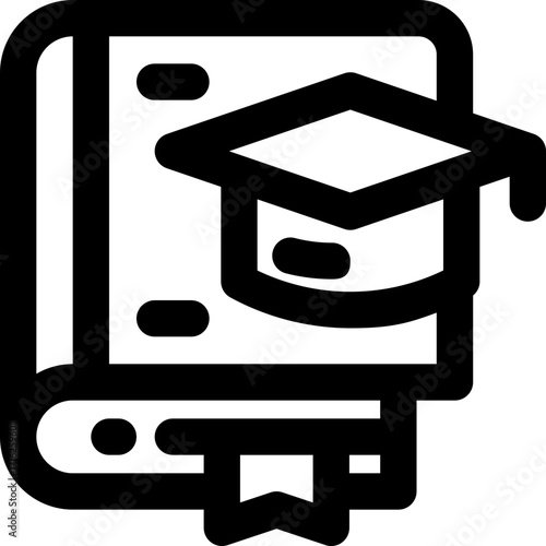 thesis line icon. Clean and minimalist vector icon for websites, mobile apps, presentations, and logos. Fully scalable and customizable for any project.