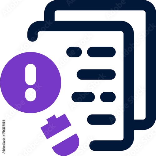 plagiarism duotone icon. Sleek and modern vector icon for websites, mobile apps, marketing materials, and corporate design. Fully scalable and ready to use.
