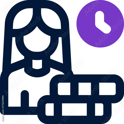 academic duotone icon. Sleek and modern vector icon for websites, mobile apps, marketing materials, and corporate design. Fully scalable and ready to use.