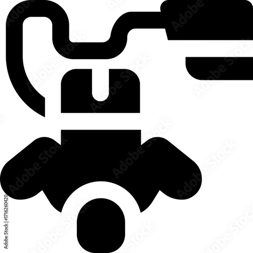 bungee jumping glyph icon. Strong and solid vector icon for websites, mobile interfaces, presentations, and visual branding. High quality and easy to edit.