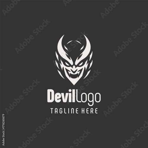 Chic Black White Devil Iconography