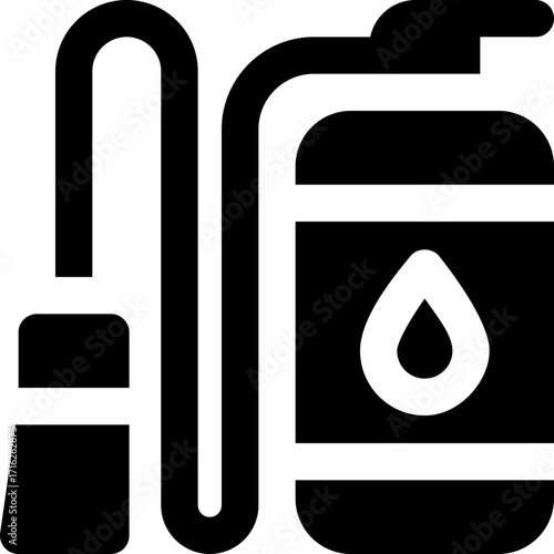 fire extinguisher glyph icon. Strong and solid vector icon for websites, mobile interfaces, presentations, and visual branding. High quality and easy to edit.