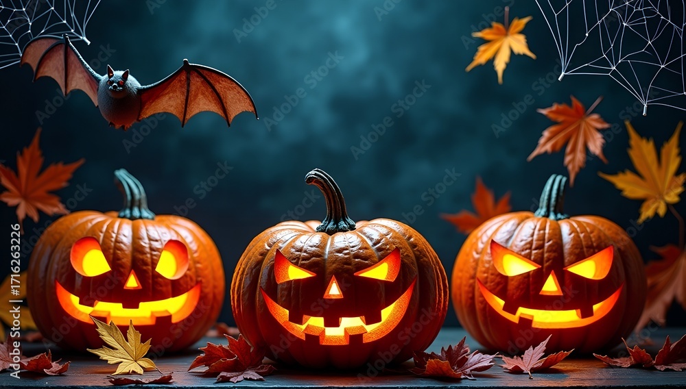 Fototapeta premium Halloween scary background 