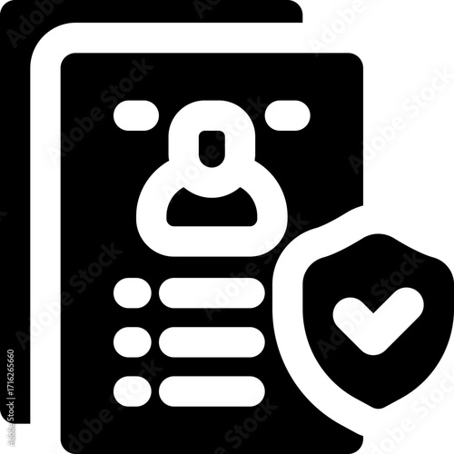 insurance glyph icon. Strong and solid vector icon for websites, mobile interfaces, presentations, and visual branding. High quality and easy to edit.