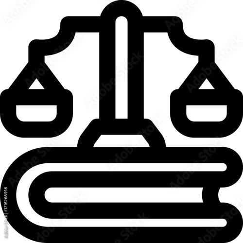 legislation line icon. Clean and minimalist vector icon for websites, mobile apps, presentations, and logos. Fully scalable and customizable for any project.