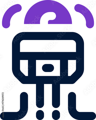 nano technology duotone icon. Sleek and modern vector icon for websites, mobile apps, marketing materials, and corporate design. Fully scalable and ready to use.