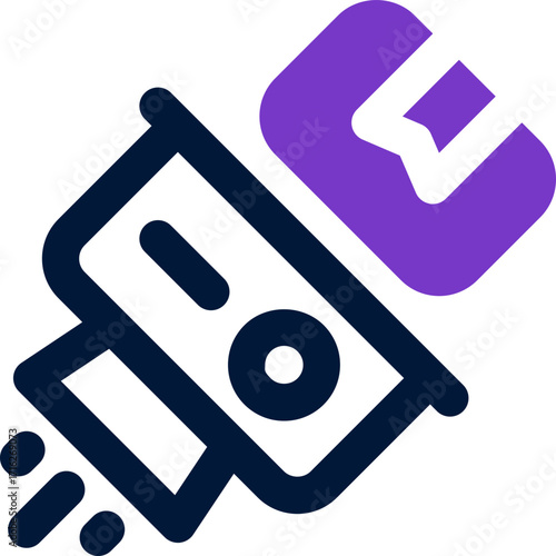 delivery robot duotone icon. Sleek and modern vector icon for websites, mobile apps, marketing materials, and corporate design. Fully scalable and ready to use.
