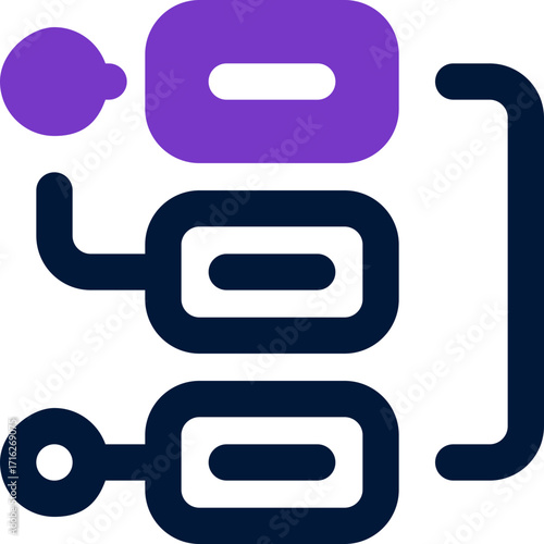 algortm duotone icon. Sleek and modern vector icon for websites, mobile apps, marketing materials, and corporate design. Fully scalable and ready to use.