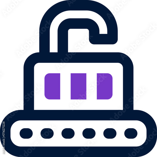 pin code duotone icon. Sleek and modern vector icon for websites, mobile apps, marketing materials, and corporate design. Fully scalable and ready to use.