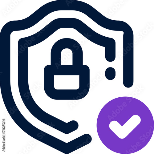 secure duotone icon. Sleek and modern vector icon for websites, mobile apps, marketing materials, and corporate design. Fully scalable and ready to use.