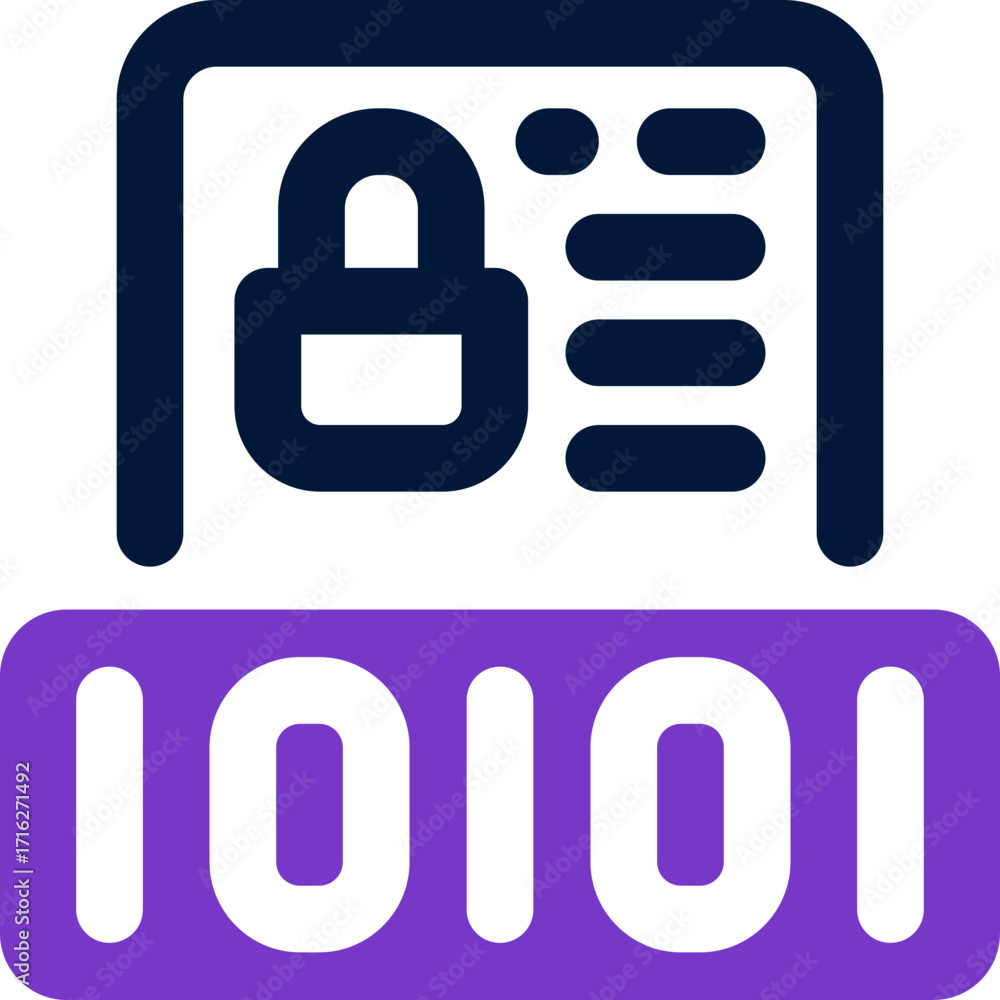 Fototapeta premium encryption duotone icon. Sleek and modern vector icon for websites, mobile apps, marketing materials, and corporate design. Fully scalable and ready to use.