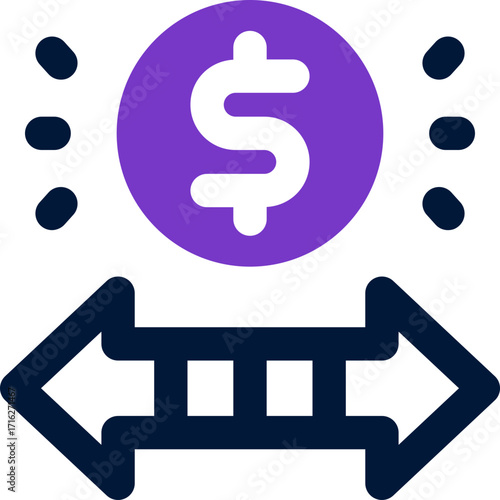 transfer duotone icon. Sleek and modern vector icon for websites, mobile apps, marketing materials, and corporate design. Fully scalable and ready to use.