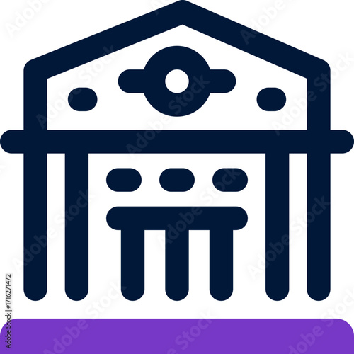 bank duotone icon. Sleek and modern vector icon for websites, mobile apps, marketing materials, and corporate design. Fully scalable and ready to use.