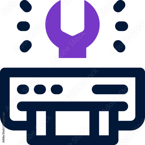 maintenance duotone icon. Sleek and modern vector icon for websites, mobile apps, marketing materials, and corporate design. Fully scalable and ready to use.