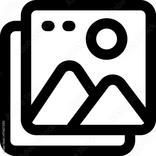 image line icon. Clean and minimalist vector icon for websites, mobile apps, presentations, and logos. Fully scalable and customizable for any project.