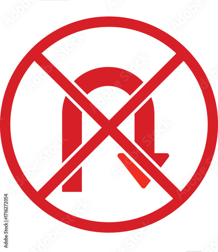 Red circular road sign indicating that U-turns are strictly prohibited in this area.