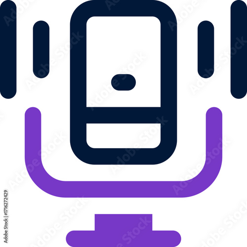 microphone duotone icon. Sleek and modern vector icon for websites, mobile apps, marketing materials, and corporate design. Fully scalable and ready to use.