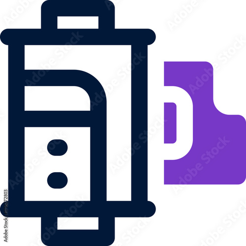 film roll duotone icon. Sleek and modern vector icon for websites, mobile apps, marketing materials, and corporate design. Fully scalable and ready to use.