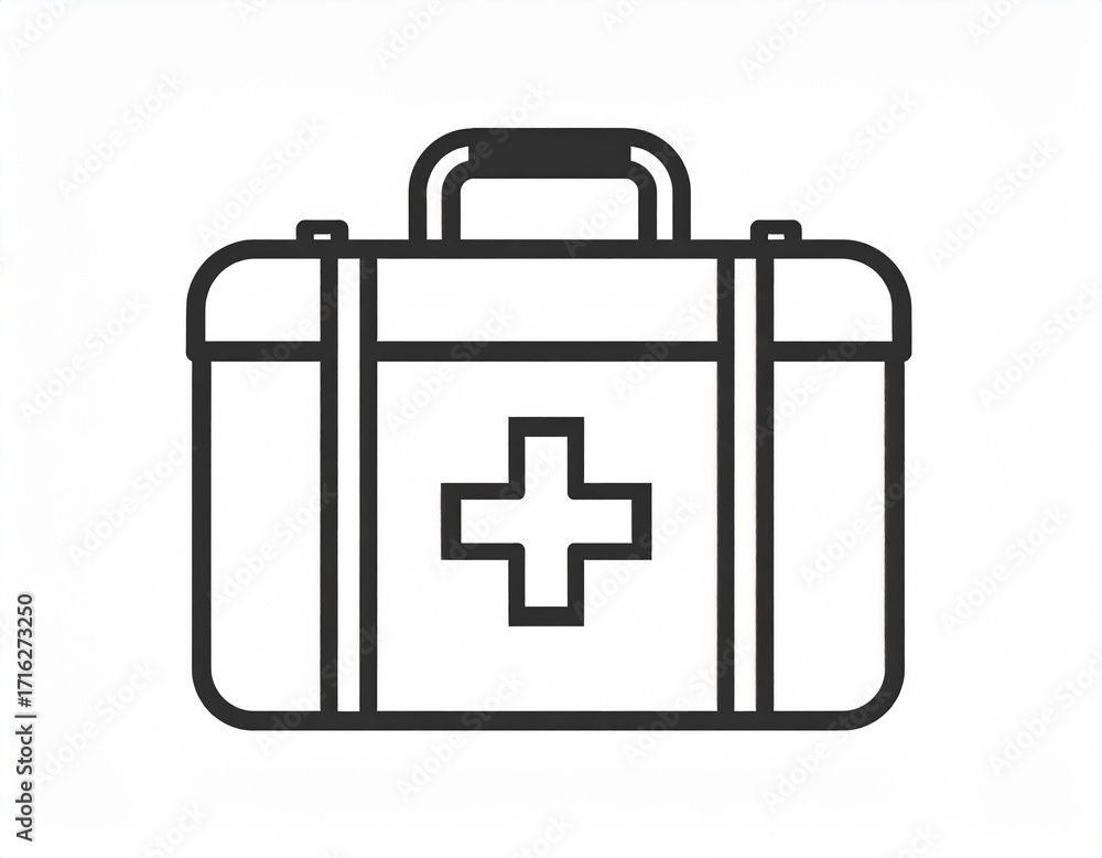 Obraz premium Medical Bag Icon - Vector