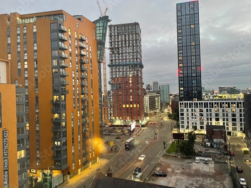 view of Manchester flats on thee edge of the northern quarter