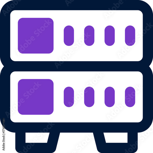 server duotone icon. Sleek and modern vector icon for websites, mobile apps, marketing materials, and corporate design. Fully scalable and ready to use.