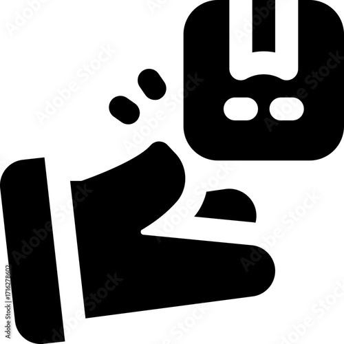 product glyph icon. Strong and solid vector icon for websites, mobile interfaces, presentations, and visual branding. High quality and easy to edit.