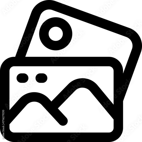 image line icon. Clean and minimalist vector icon for websites, mobile apps, presentations, and logos. Fully scalable and customizable for any project.