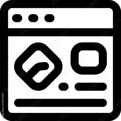 website line icon. Clean and minimalist vector icon for websites, mobile apps, presentations, and logos. Fully scalable and customizable for any project.