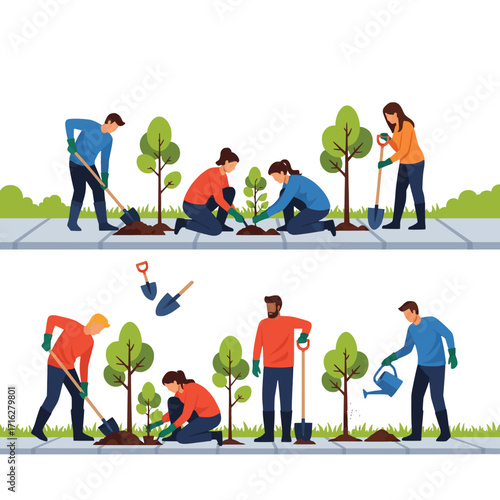 Planting Trees Together A Community Effort for a Greener Future
