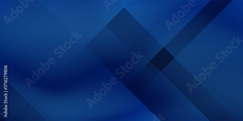 Modern black dark navy blue silver abstract pattern background. Geometric shape. Line triangle angle fold polygon diamond 3D design modern abstract