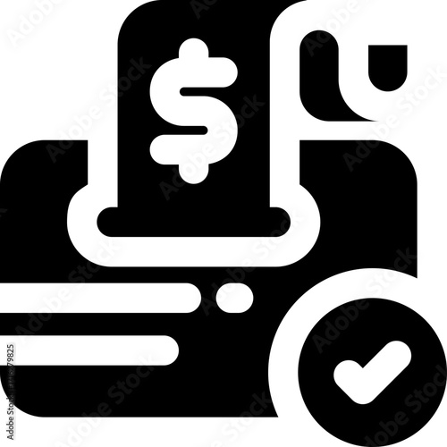 payment glyph icon. Strong and solid vector icon for websites, mobile interfaces, presentations, and visual branding. High quality and easy to edit.