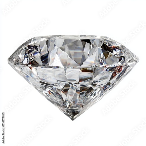 Sparkling Diamond: A captivating macro shot of a pristine, radiant diamond, showcasing its intricate facets and brilliance.