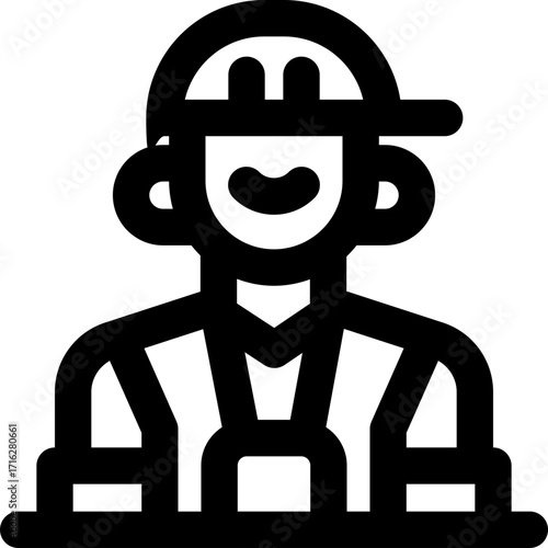 tourist line icon. Clean and minimalist vector icon for websites, mobile apps, presentations, and logos. Fully scalable and customizable for any project.