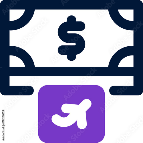 cash duotone icon. Sleek and modern vector icon for websites, mobile apps, marketing materials, and corporate design. Fully scalable and ready to use.