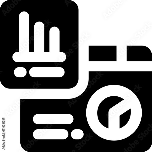 report glyph icon. Strong and solid vector icon for websites, mobile interfaces, presentations, and visual branding. High quality and easy to edit.